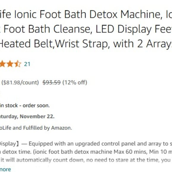 Ionic Foot Bath Spa- VnioLife - Picture 7 of 9
